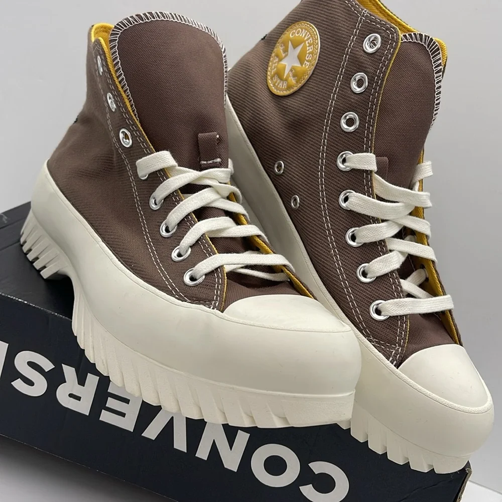 Converse Men’s High-Top Platform Sneakers A03808C CTAS LUGGED 2.0 HI SQUIRREL FR